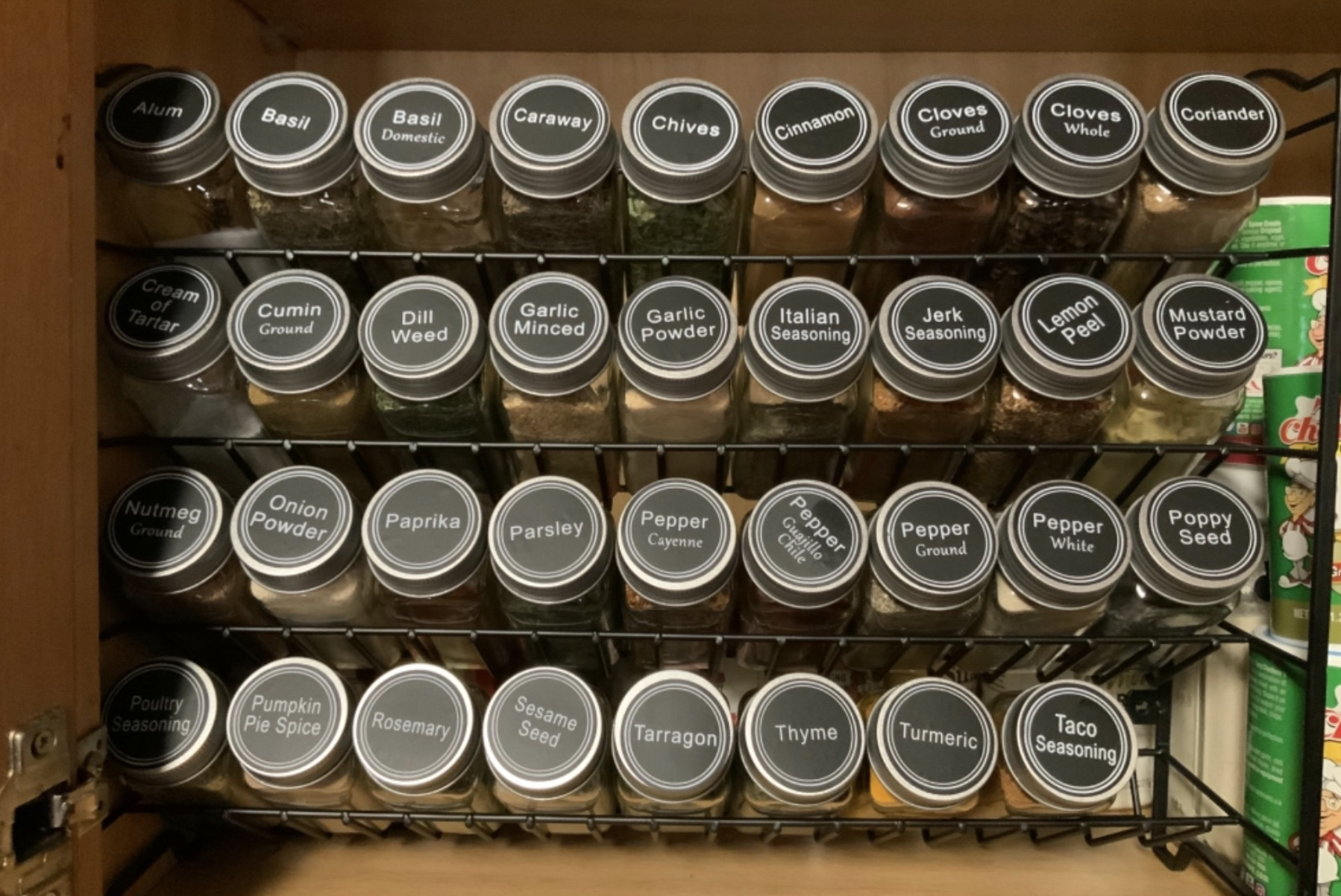 reviewer photo of the spice rack organizer