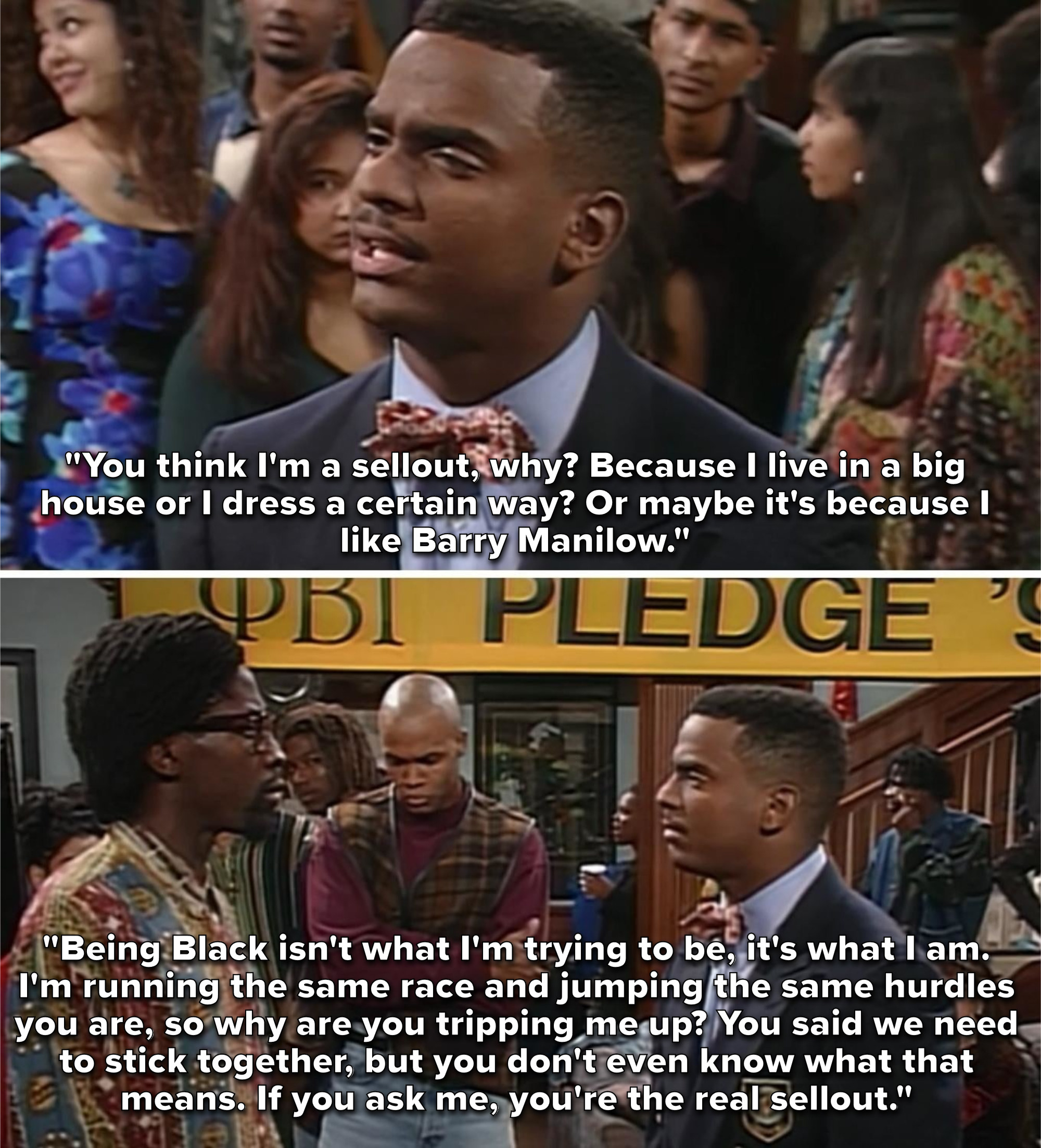 Carlton shutting the pledge leader down and calling him a sellout