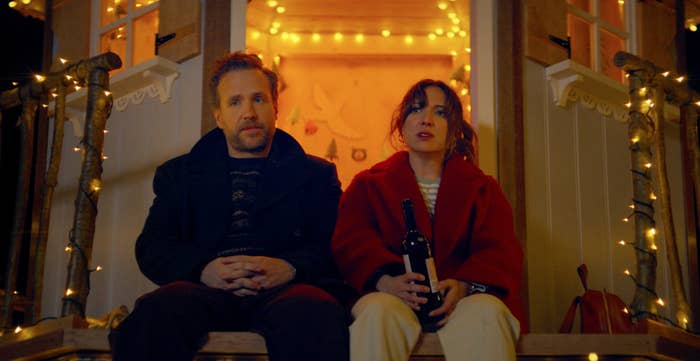 Scene from Trying starring Esther Smith and Rafe Spall