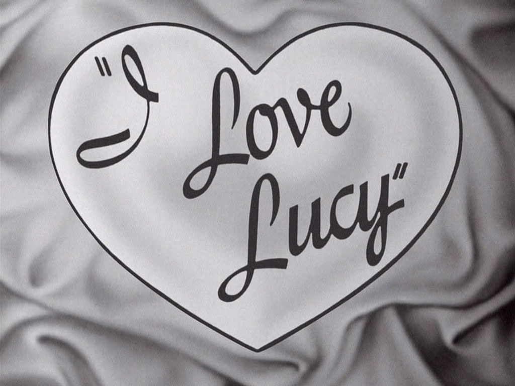i love lucy heart and satin logo