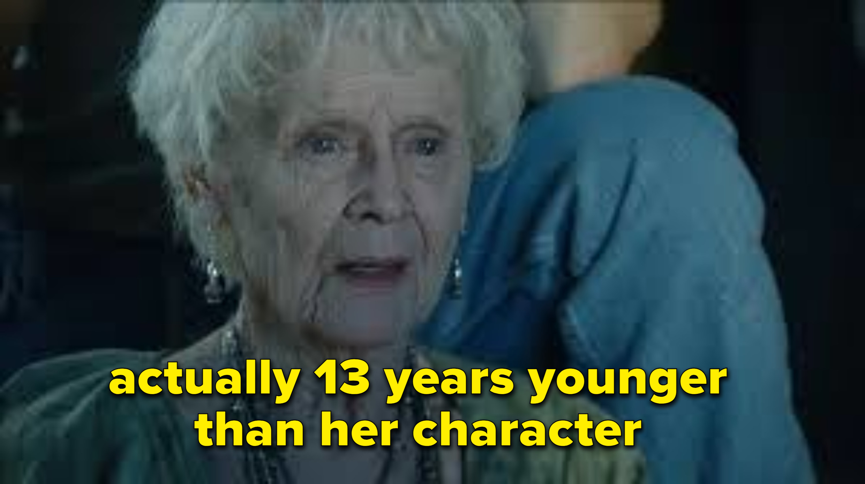 Gloria Stuart playing a character 13 years older than her