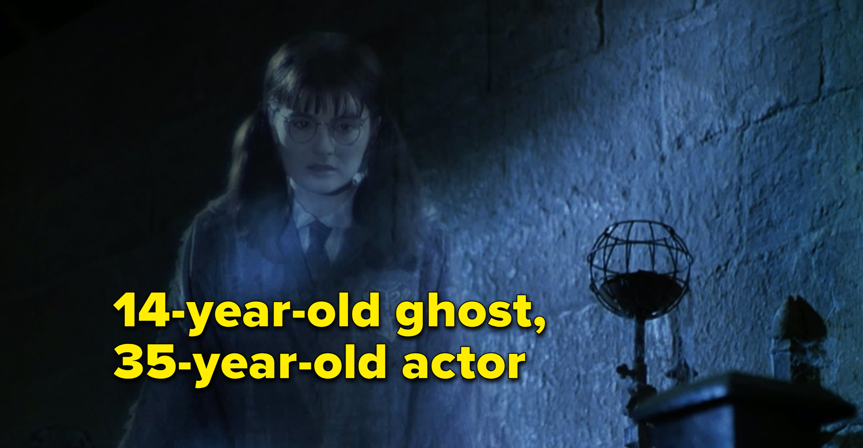 14-year-old ghost, 35-year-old actor