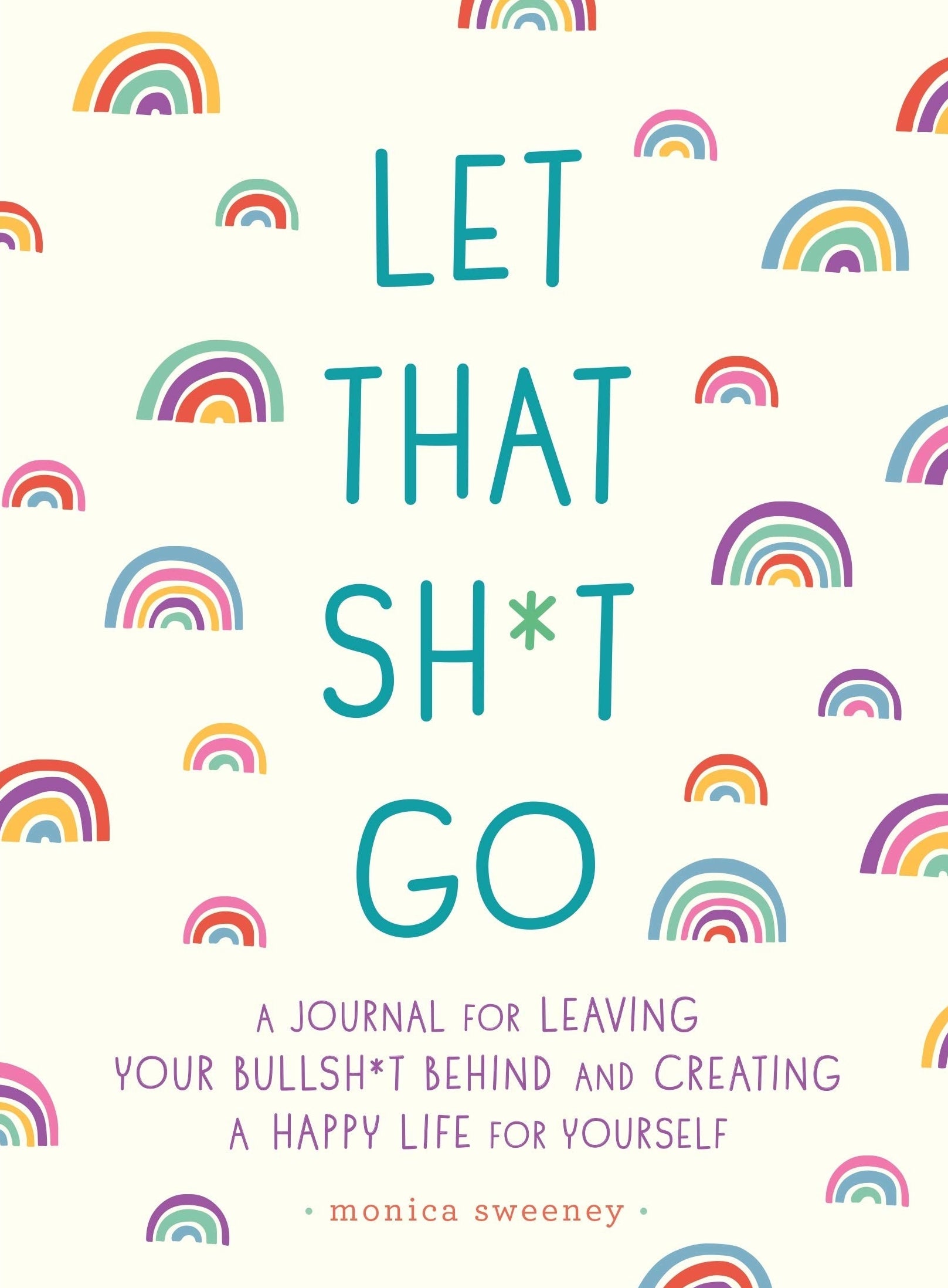 The cover of the book with little rainbows all over it