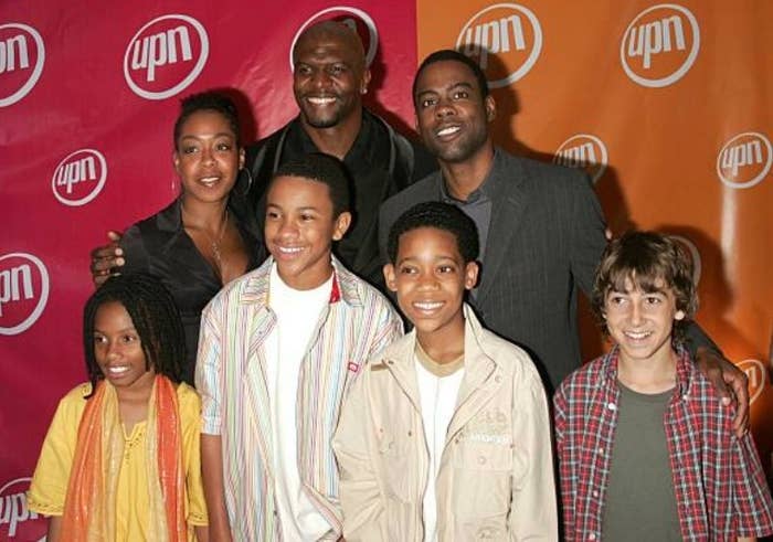 The cast of Everybody Hates Chris poses at a UPN event at Madison Square Garden
