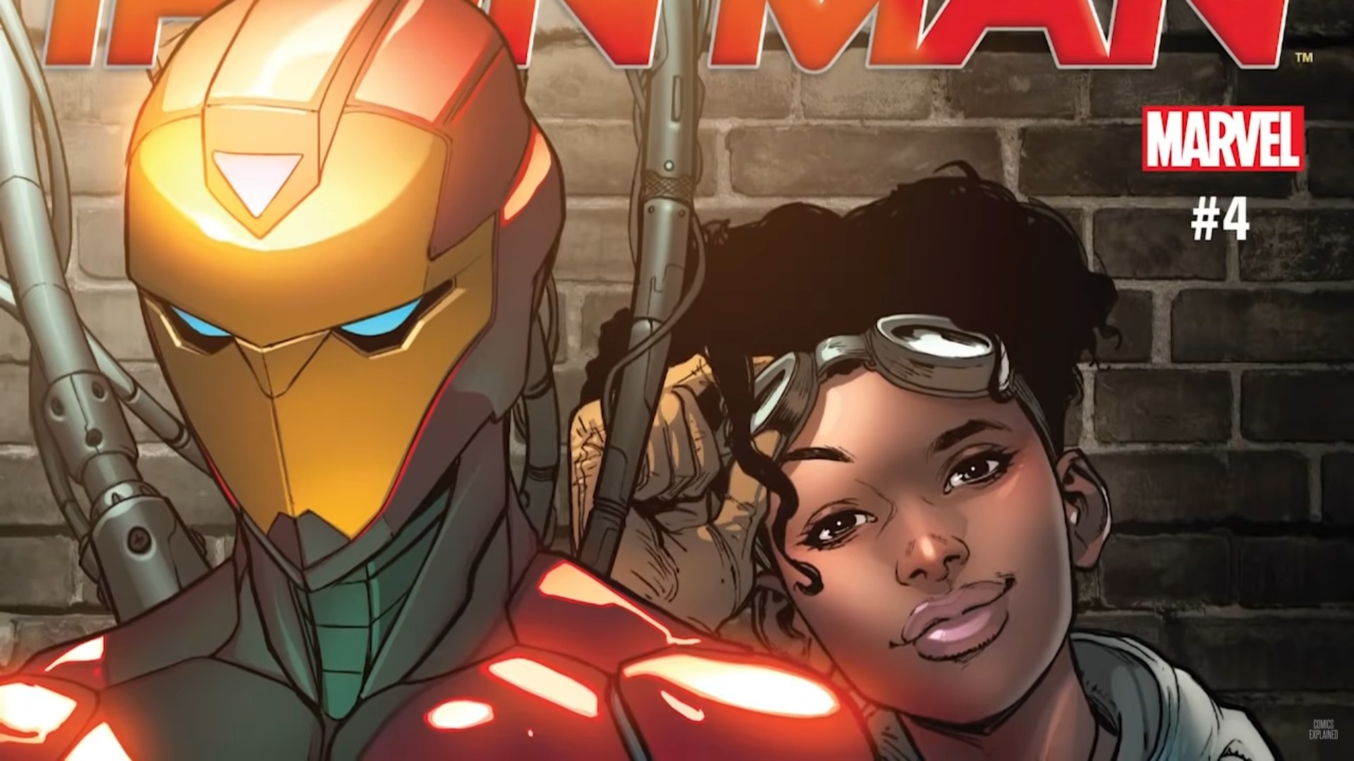 Riri Williams in the comic cover