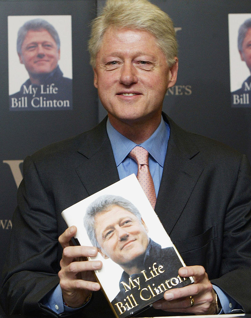 Bill Clinton at a book signing for his book