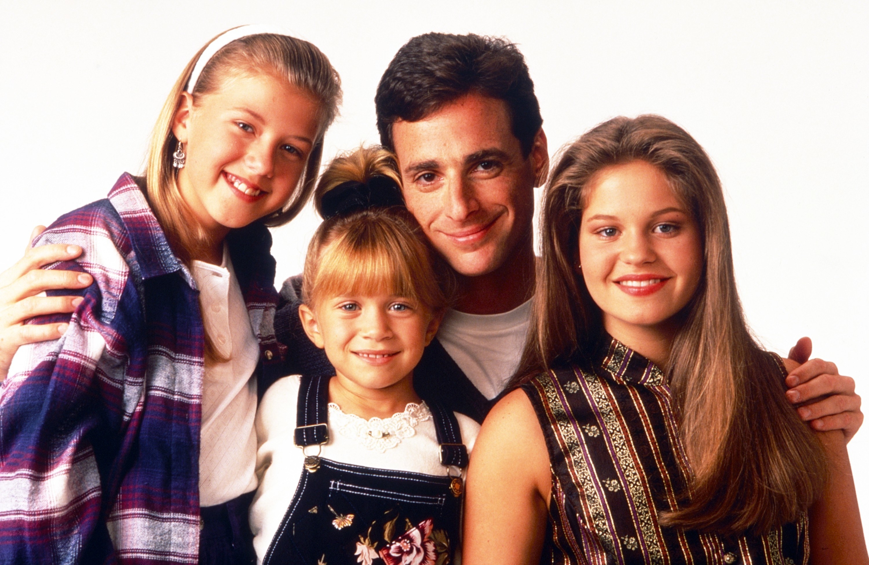 the full house kids pictured with their Dad