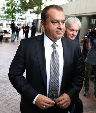 Sunny Balwani leaves the Robert F. Peckham US Federal Court