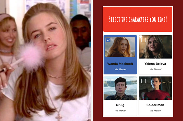 A close up of Cher from "Clueless" as she's in class