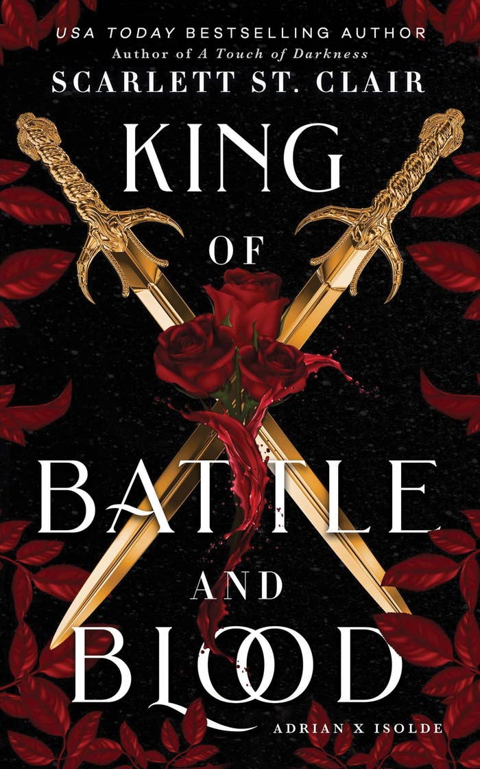 King of Battle and Blood cover. Book by Scarlett St. Clair.