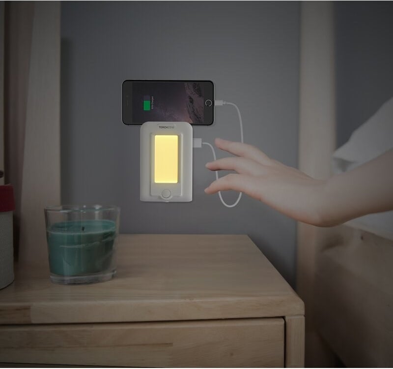 the wall mount charger and LED night light