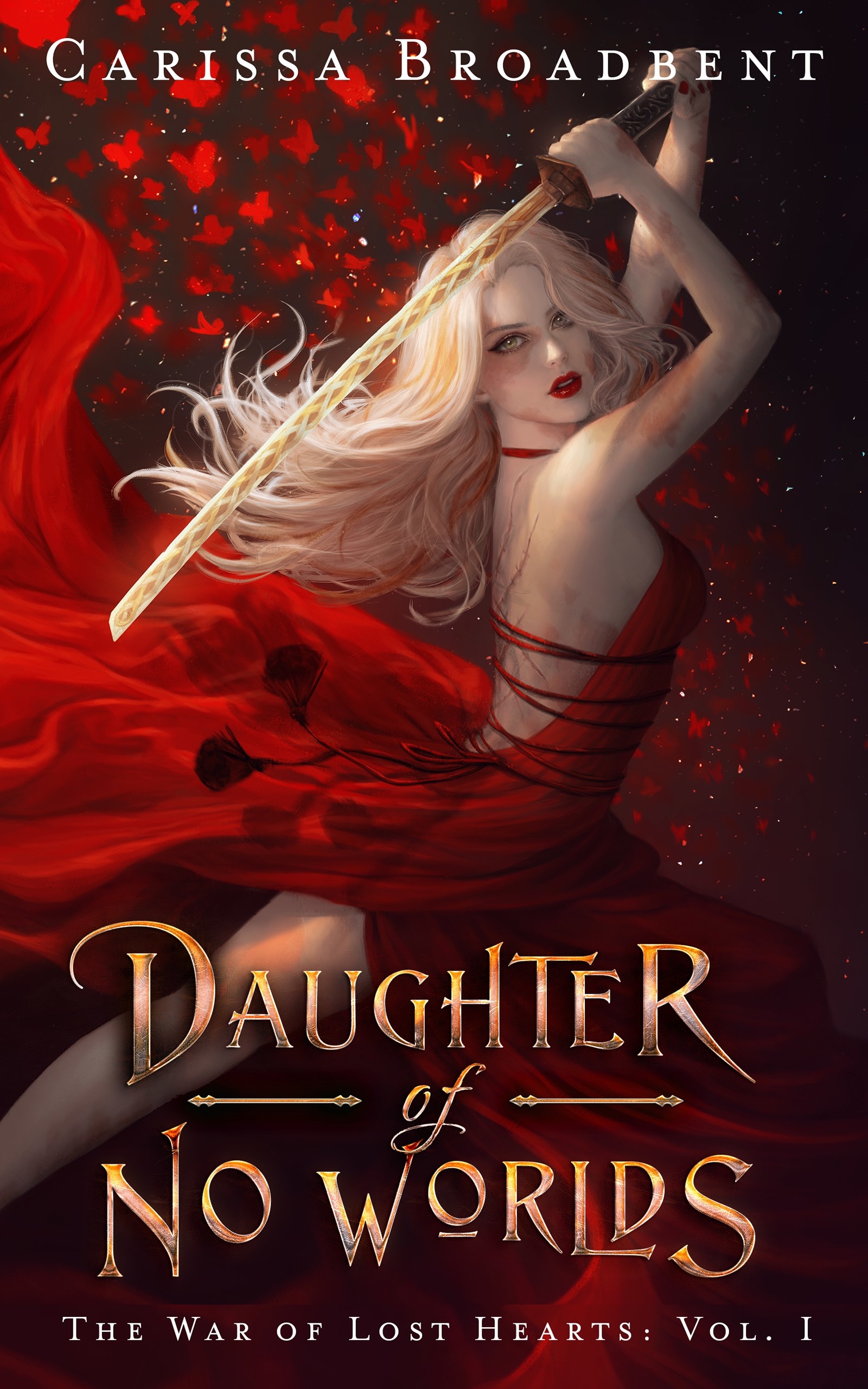 Daughter of No Worlds book cover. Book by Carissa Broadbent.