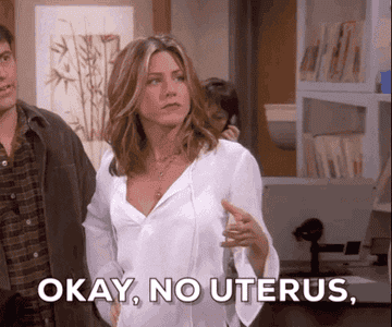 Rachel says, Okay, no uterus, no opinion