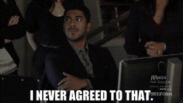 gif of a man saying i never agreed to that