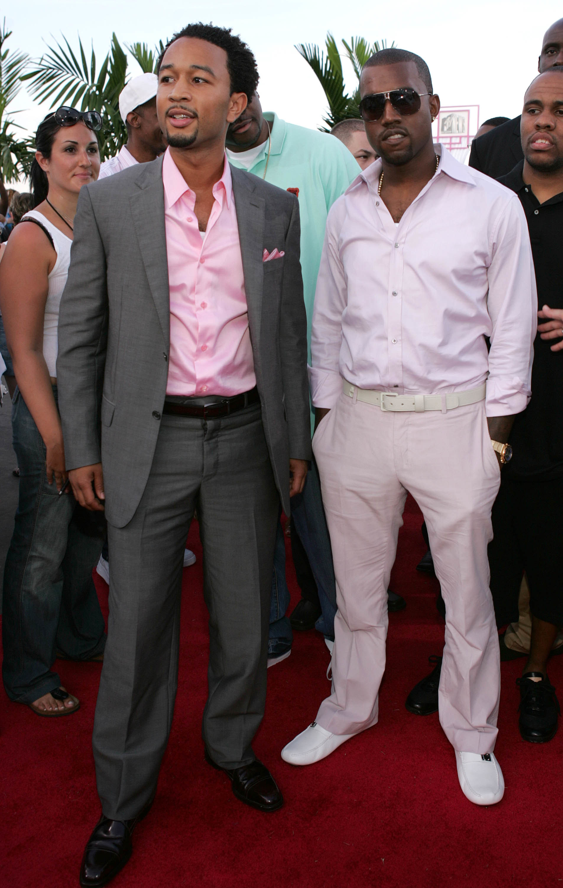 John Legend and Kanye West at the 2004 MTV Video Music Awards