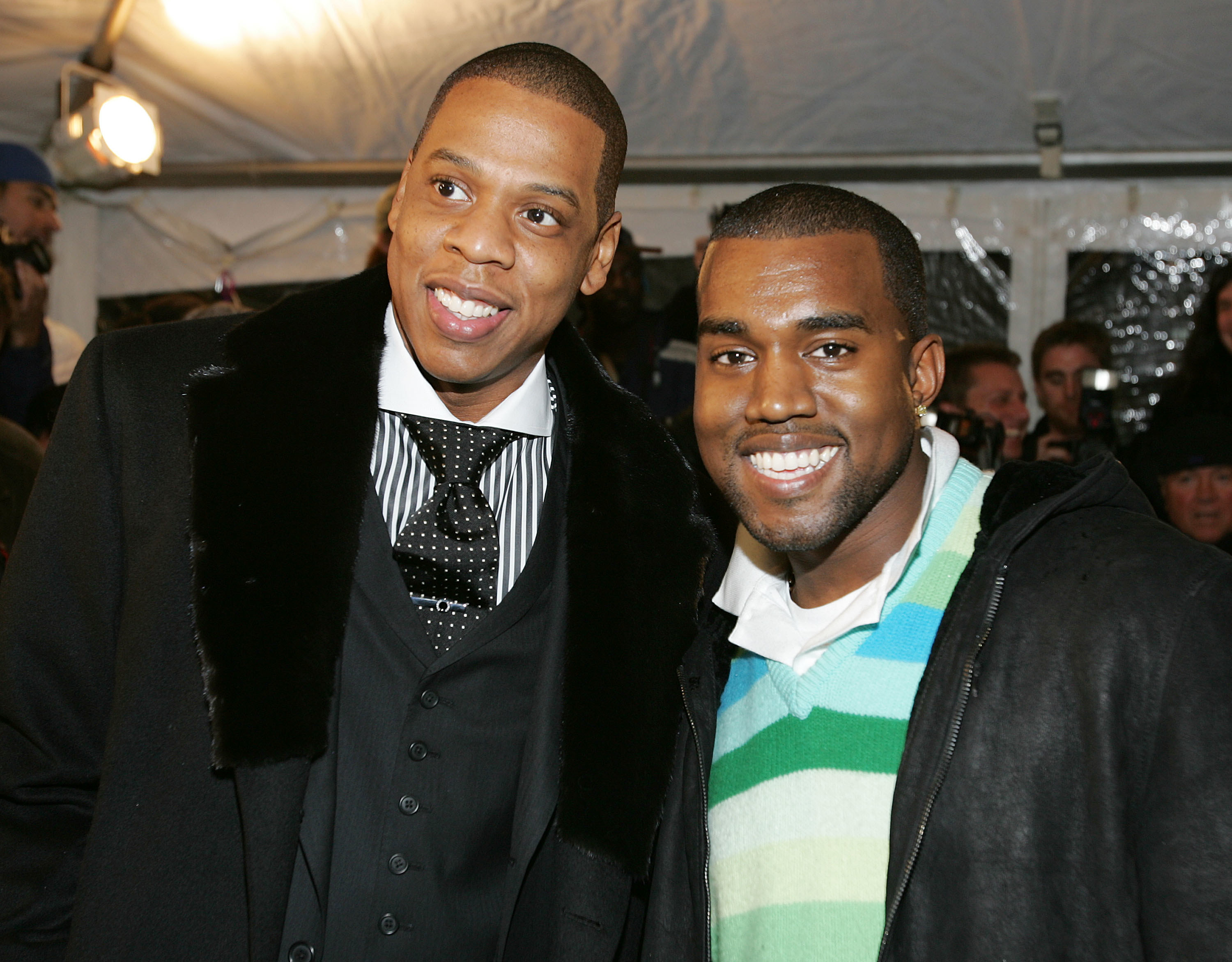 Rappers Jay-Z and Kanye West