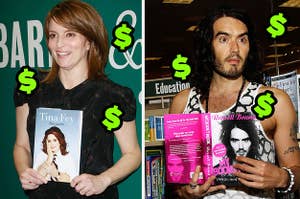 Tina Fey and Russell Brand
