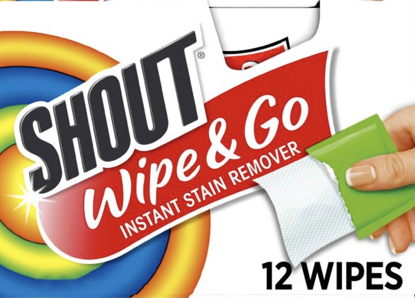 Shout stain remover wipes