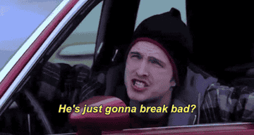 Aaron Paul playing Jesse in Breaking Bad