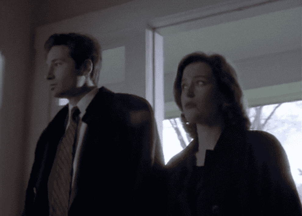 David Duchovny and Gillian Anderson as Mulder and Scully in the X-Files