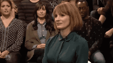 Jessica Chastain winces in an &quot;SNL&quot; sketch