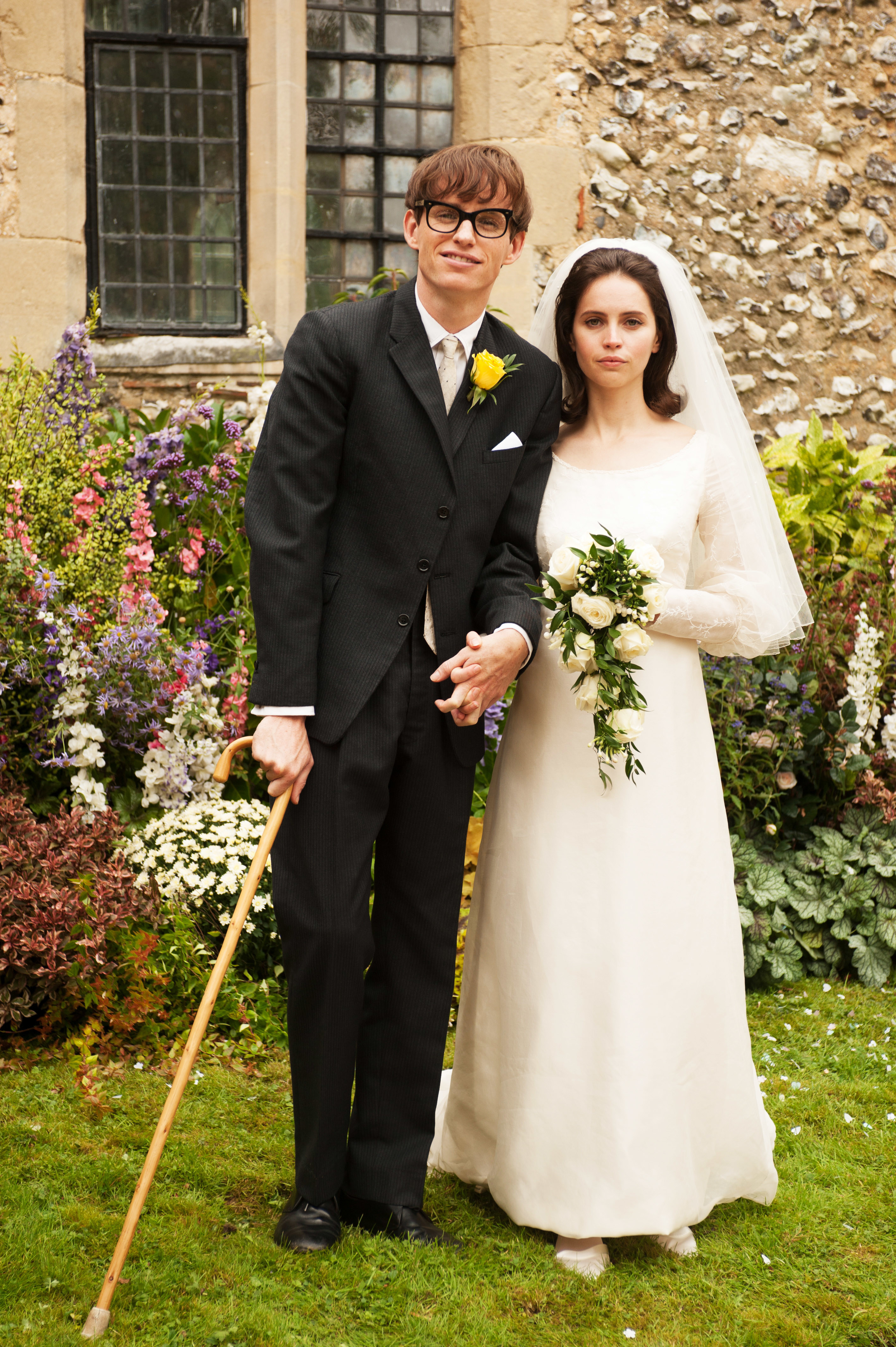 Hawking on his wedding day (in the film)