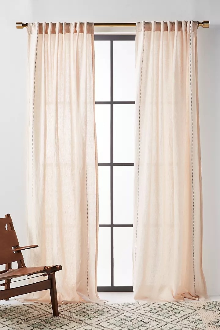 The curtains in the color Oatmeal