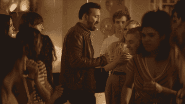 A string of actions scenes featuring Nick Cage and Pedro Pascal