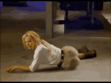 woman morphing into a lion