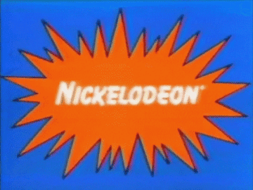 Nickelodeon logo with flashing pointy edges