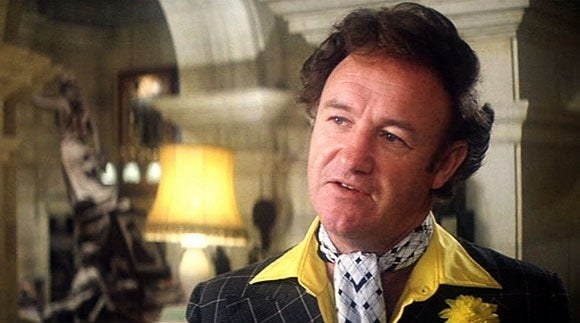 Gene Hackman as Lex Luthor getting ready to say another devastating line