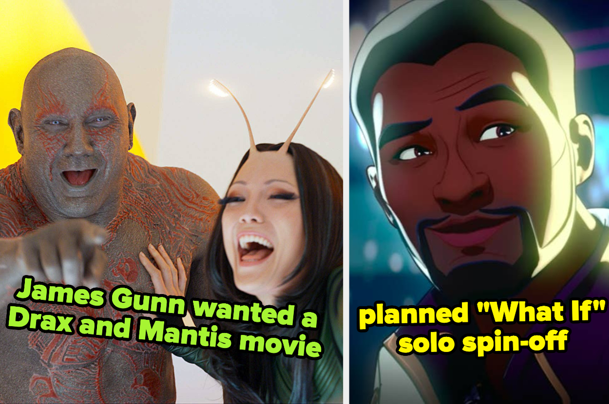 James Gunn wanted a Drax and Mantis movie, and there was a "What If" solo spin-off planned for Star-Lord T'Challa