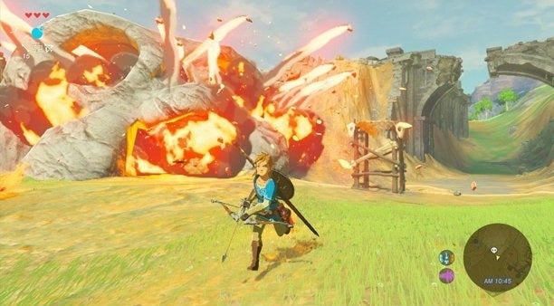 a screen shot from The Legend of Zelda Breath of the Wild