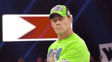 John Cena stroking his chin