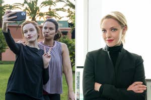 Anna Delvey from "Inventing Anna" and Elizabeth Holmes from "The Dropout" 