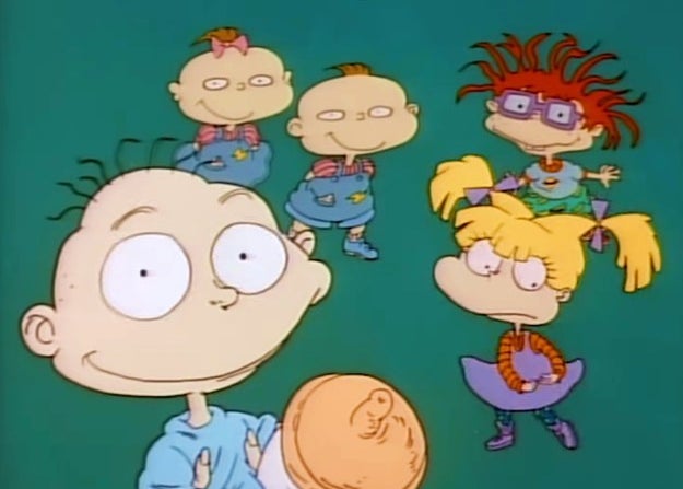 Tommy, Chuckie, Angelica, Phil, and Lil on Rugrats