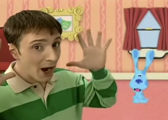 Steve and Blue on Blue's Clues