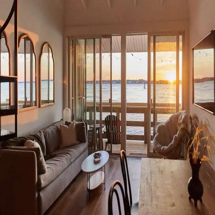 Living room of rental