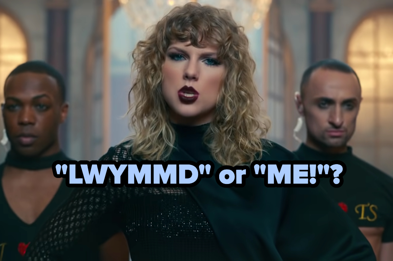 taylor swift in the lwymmd music video with the question lmymmd or me 