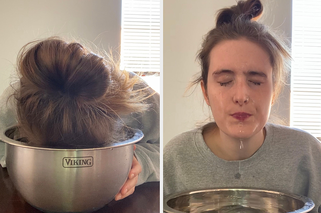 me dunking my face in ice water