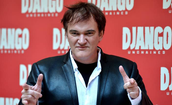 Quentin Tarantino poses during the photo-call for &quot;Django Unchained&quot; in Rome