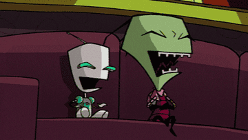 Invader Zim and grr laughing