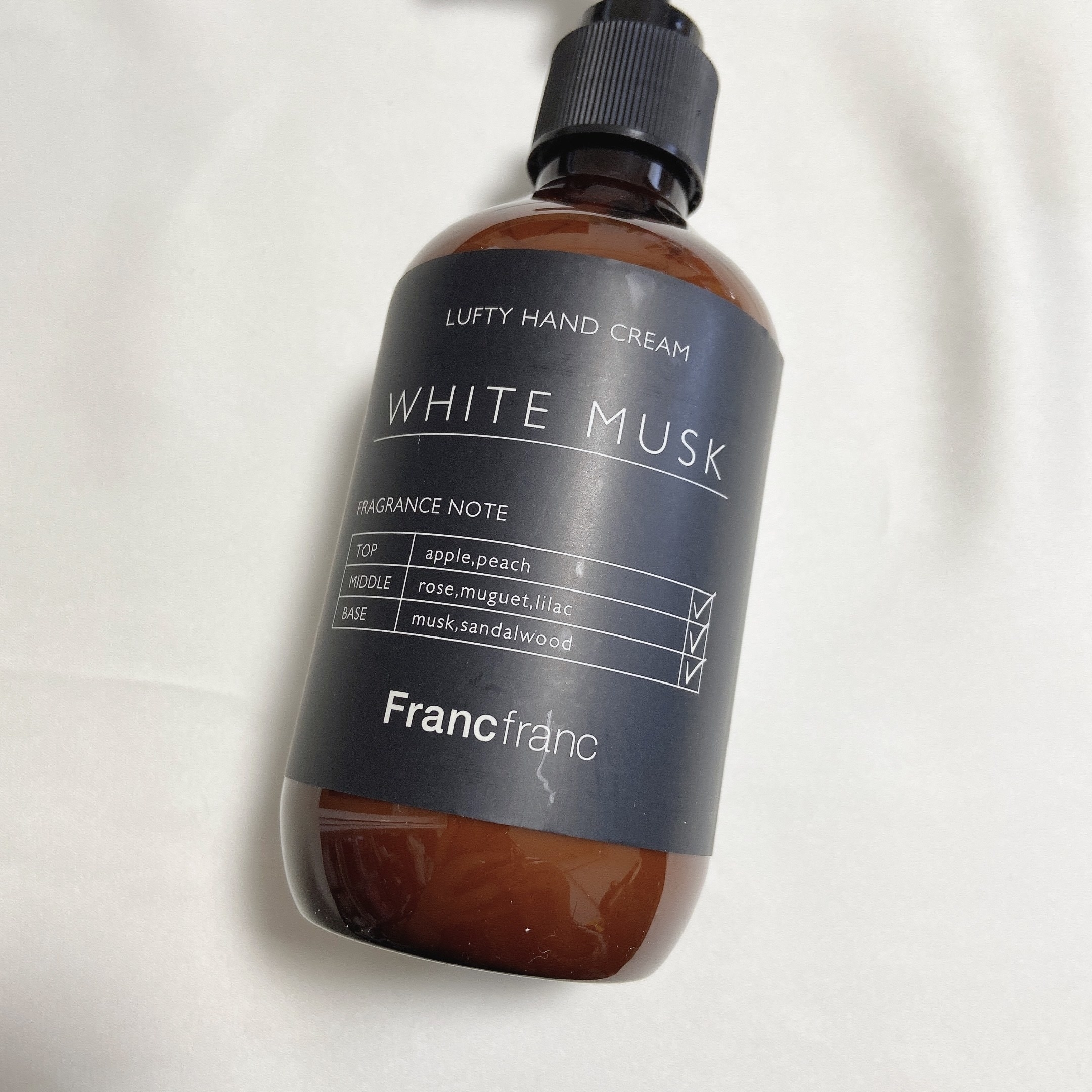 Francfranc（フランフラン）のオススメのケア用品「ルフティー ハンドケアセット ホワイトムスク ブラック」