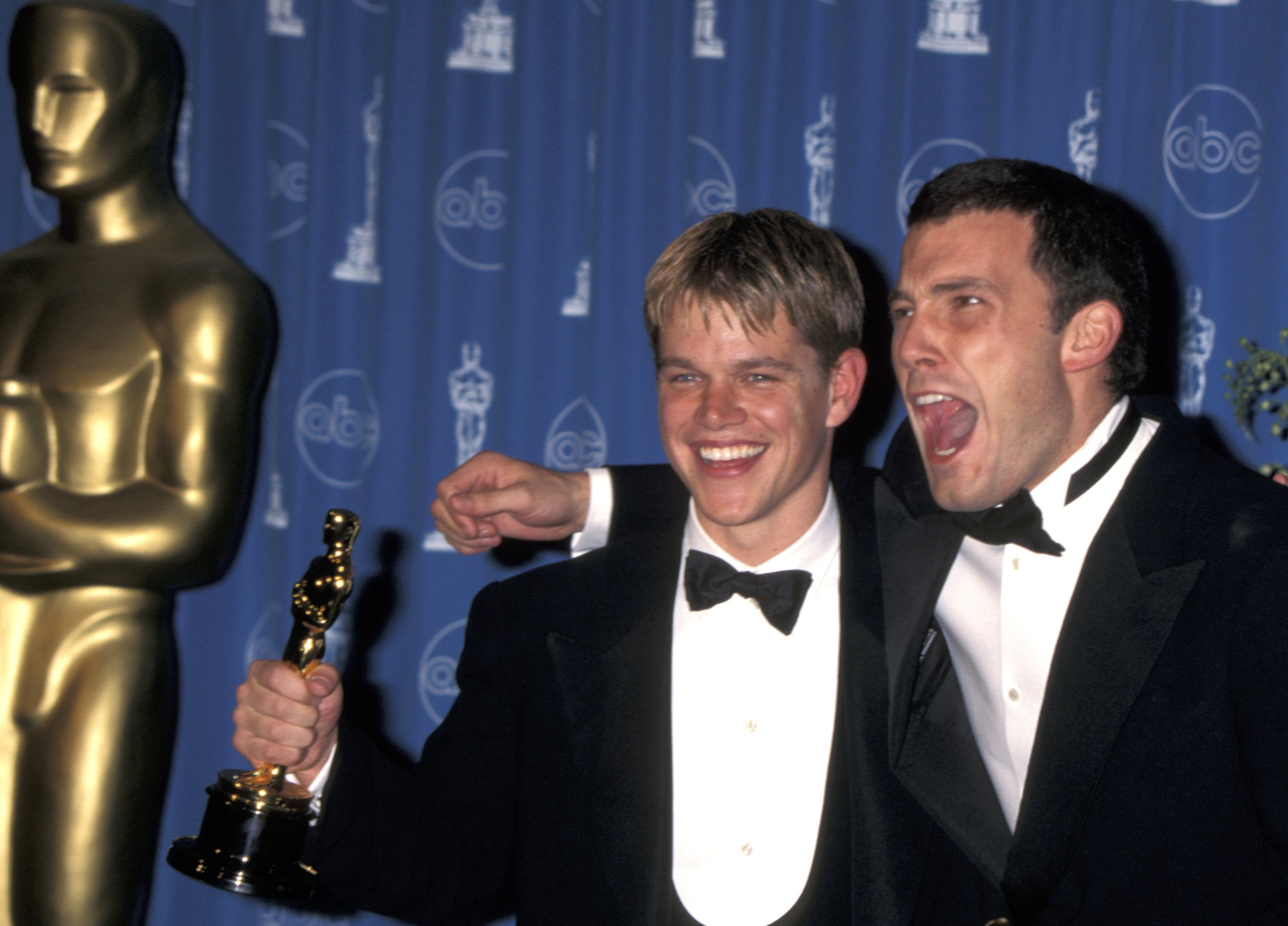 Matt Damon and Ben Affleck at the Academy Awards