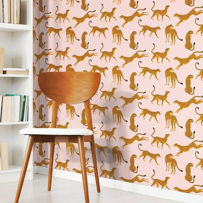 the pink cheetah print wallpaper