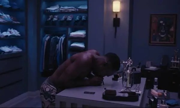 Olly Sholotan as Carlton in &quot;Bel-Air&quot; snorting cocaine in his bedroom