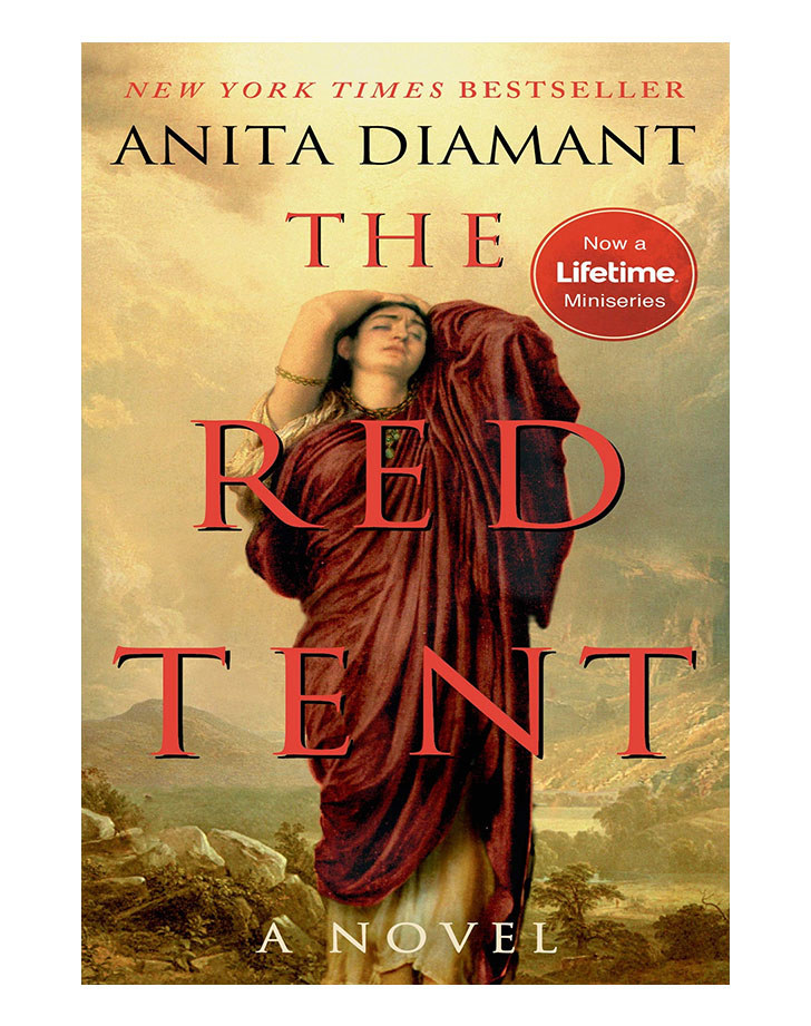 A book cover of &quot;The Red Tent&quot; by Anita Diamont.