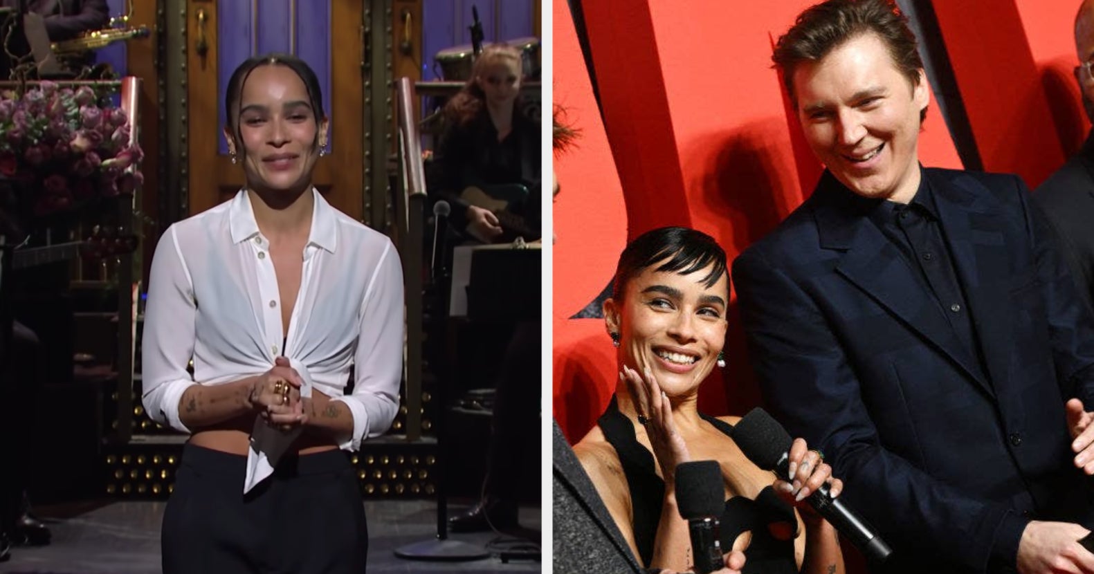 Zoë Kravitz Killed It As Last Night's "SNL" Host With Some Help From Her "The Batman" Costar Paul Dano
