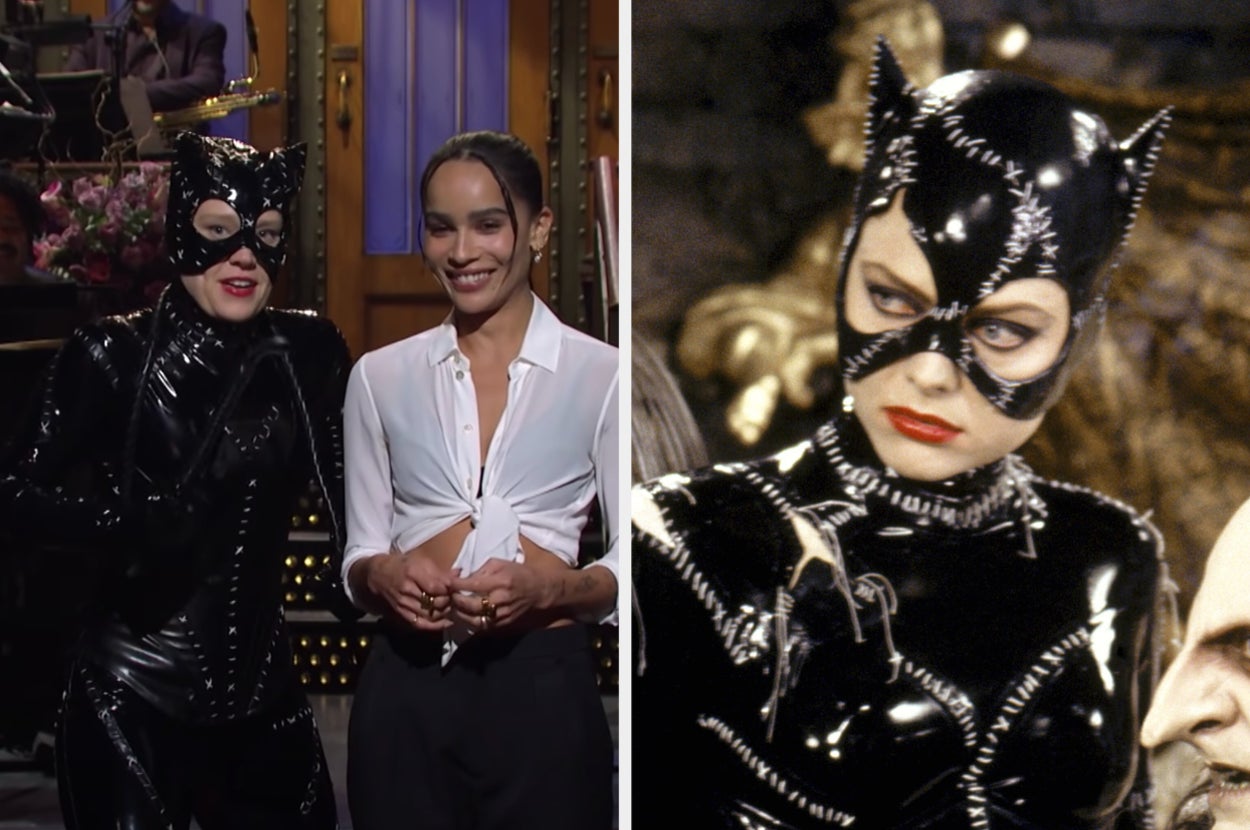Kate McKinnon And Ego Nwodim Imitated Iconic Catwomen With Zoë Kravitz On  SNL, image size:1250x830