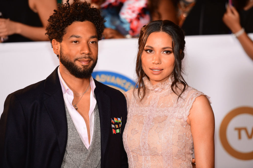 Jussie and Jurnee at a red carpet event together